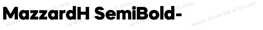 MazzardH SemiBold字体转换